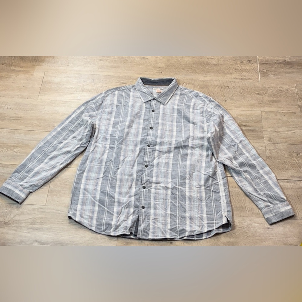 Carbon 2 Cobalt Men’s Cotton Soft Lightweight Corduroy Button Front Shirt XL